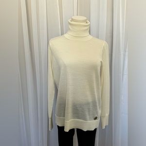 Michael Kors Cream White Turtleneck Womens S